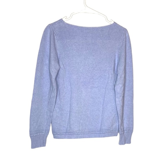 Benedetta B Sweater Cashmere Blend Periwinkle Blue L - Picture 12 of 15